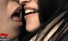 i watch my dark-haired doll sucking cock in public