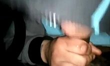 Amateur ebony cutie sucks dick in the car and swallows cum