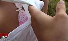 dude, my freshly shaved amateur gf got stuffed so hard outdoors! 😍