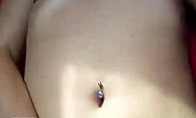 redhead receives money shot while lying back