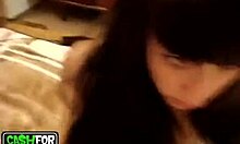 long-haired cunt wearing pink underwear starts acting naughty