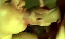 Eighteen-Year-Old Amateur Whore Eagerly Sucks Cock in Homemade Video, Receiving Cum in Mouth Close-Up.