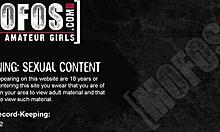 Curious brunette can't stop thinking about wild dildo play