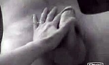 Wow, this hot babe sucks penis so gently on bed