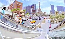 Tattooed MILF with Fake Tits Rides Cowgirl in Stockings!