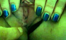 Amateur Bimbo Spreads Her Big Pussy Lips And Fingers Her Shaved Cunt Close-Up