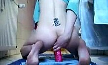 Tramp Fucks Herself With Dildo