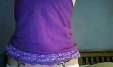 Wow, that pale hoe is spreading her pussy for the dildo!