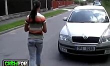 fun-loving videos of joyous vixen enjoying nice day outdoors