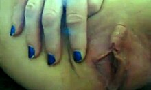 Amateur Bimbo Spreads Her Big Pussy Lips And Fingers Her Shaved Cunt Close-Up