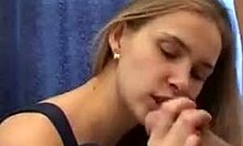 sexy girlfriend with trimmed pussy receives blowjob and hard sideways fucking.