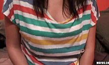 Stunning brunette feels so aroused during pov doggystyle assfucking and blowjob session