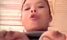 Cute Little 18+ Beauty Gets Massive Facial After Wild Oral Seks!