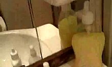 Sweet girlfriend n boyfriend got naked for steamy bathroom fun, ya know?