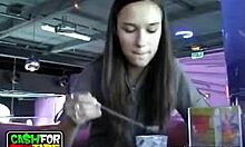 fun-loving videos of joyous vixen enjoying nice day outdoors