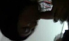 College teen 18+ chick has a unique style of sucking dick