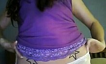 Wow, that pale hoe is spreading her pussy for the dildo!