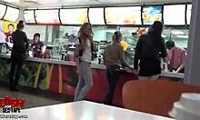 Capricious amateur gf sucks pierced cock with natural tits!