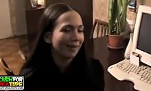 Black-Haired Doll on All Fours Anal Sex