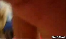 Teen 18+ Girlfriend Films Herself Sticking Fingers Into Her Shaved Pussy During Solo Masturbation Session