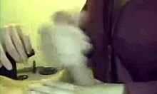 girlfriend with big tits gives handjob blowjob titty fuck