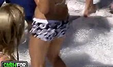 Young Slut In Bikini Masturbates Wet In Shower Before Getting Nailed At Party