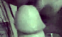 Wow, this hot babe sucks penis so gently on bed