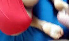 latina gets fucked doggystyle and takes facial