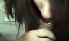 nice gf homemade with pretty oriental vixen sucking