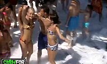 Young Slut In Bikini Masturbates Wet In Shower Before Getting Nailed At Party