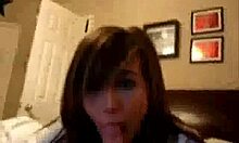 delightful vixenish babe sucks boyfriend's cock