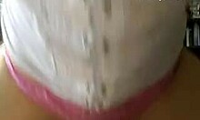 Curvy Brunette in White Shirt Teases Deeply