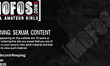 babe with breathtaking curves having fun in her closet