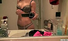 horny exgf using every moment to masturbate and fuck