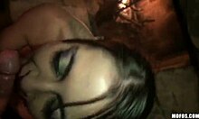 Latina group enjoys party action with tattoos and doggystyle