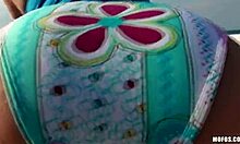 Ponytailed Brunette With French Manicure Gets Naked On Beach