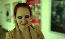 Bimbo strips panties for behind ramming