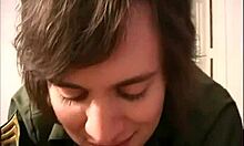 Tight and smooth teen cunt gets licked in POV by horny boyfriend during homemade oral session