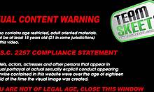 Sexy teen babe masturbates on webcam in see-through panties