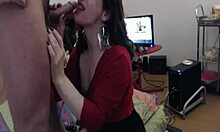 Lusty Brunette in Black Stockings Enjoys Rough Pounding