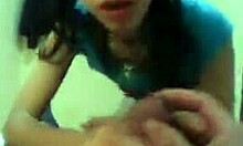 S sexy latina sucks cock and eats all the cum