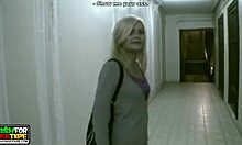 Wow, Check Out This Cute Blonde Flashing And Getting A Blowjob! 😍