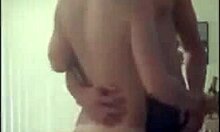 Hard fucked dog style natural tits bouncing