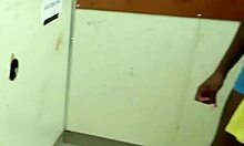 Oh wow, watch this sexy ebony teen jerking that white cock until it explodes in an interracial handjob frenzy!