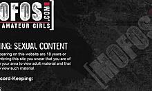 tattooed vixen rubbing her clit while getting smacked