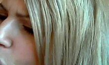 Blonde Teen Sucks Big Cock and Swallows Spunk!