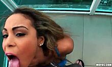 i feel horny watching my exotic ex girlfriend suck my big tanned tits