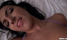 Young Brunette Pounded Doggystyle