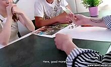 This delicious blonde girlfriend craved kinky oral sex. Her ponytail bounced with every lick.