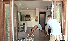 In the neighborhood series, Chanel Camryn and Musa Phoenix get fucked by Donny Sins in this POV scene